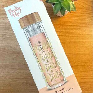 Pinky Up Tea Infuser Glass Travel Infuser Blair New Eco-Friendly Mug NWT